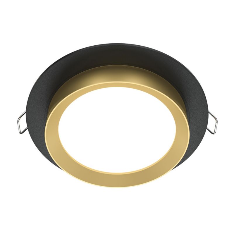 Oprawa wpuszczana Maytoni Hoop czarna 1 x GX53 x 15W IP20 wym: 5,3 x 11 x 11 cm okrągła - 1 szt.