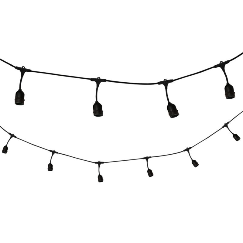 Girlanda ogrodowa Polux Party czarna 10 punktów 10 x E27 x 20W IP44 6 metrów - 1 szt.