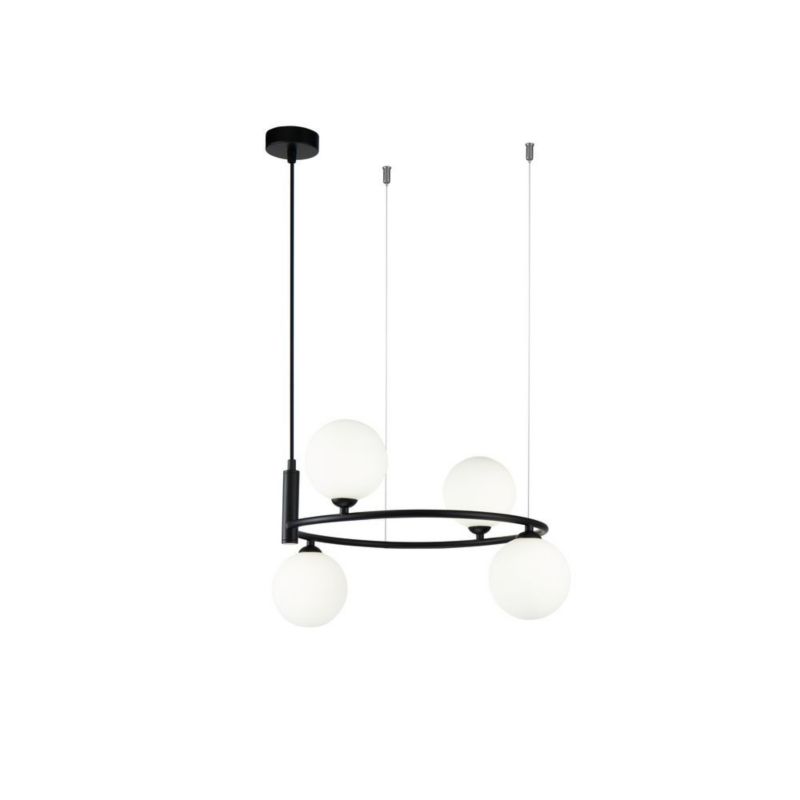 Lampa wisząca Maytoni Ring 1974 czarno-biała 43.5 cm szerokości 4xG9 x 25W 1 szt.