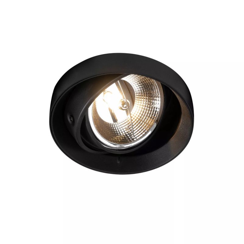 Oprawa sufitowa wpuszczana Zuma Line Oneon Dl czarna ruchoma 1 x GU10 x 50W IP20 wym: 5,3 x 16,6 x 16,6 cm okrągła - 1 szt.