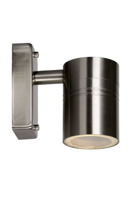 Kinkiet ścienny zewnętrzny Lucide Arne-Led srebrny 1 x GU10 x 5W IP44 wym: 11,7 x 6,3 x 12 cm - 1 szt.