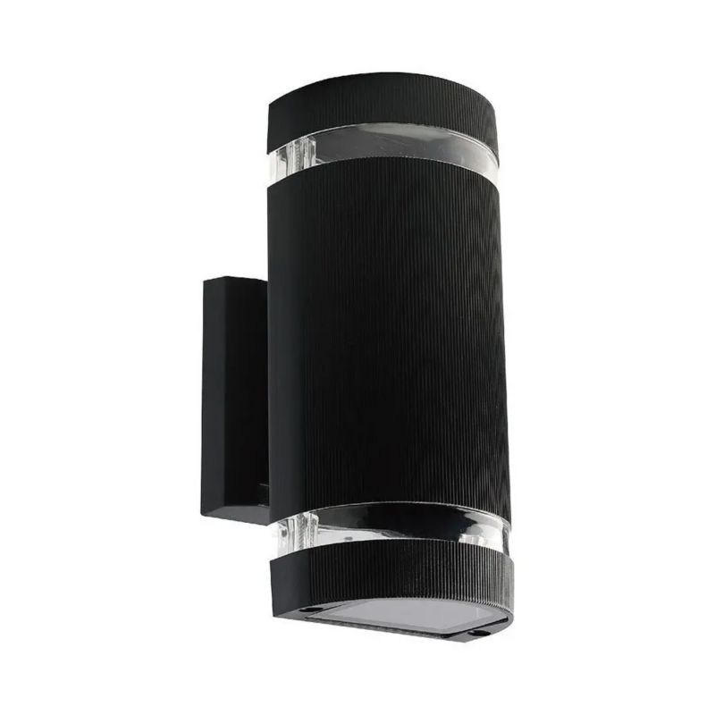 Kinkiet ścienny zewnętrzny V-TAC czarny 2 x E27 x IP44 wym: 22,8 x 10 x 6,5 cm - 1 szt.
