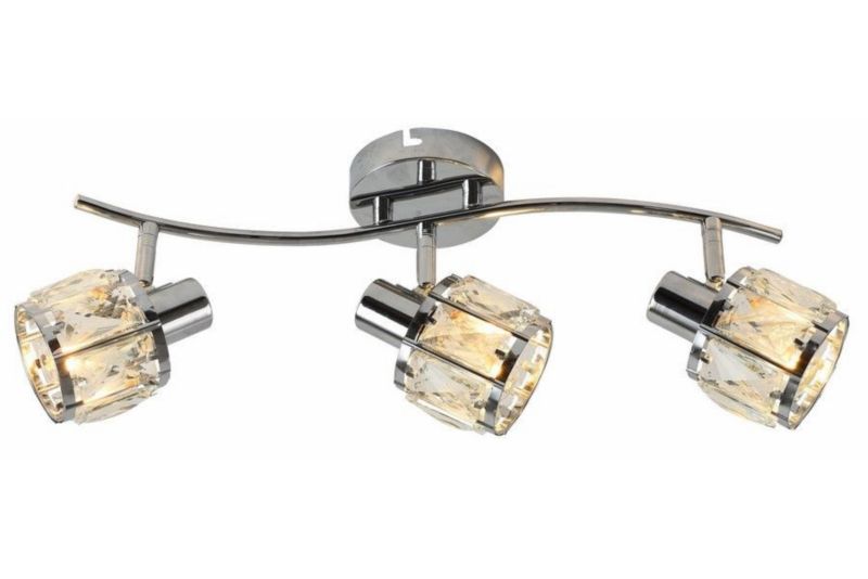 Lampa sufitowa wisząca Reality Crownie 8066 chromowana kryształowa 3xE14 x 1 szt.