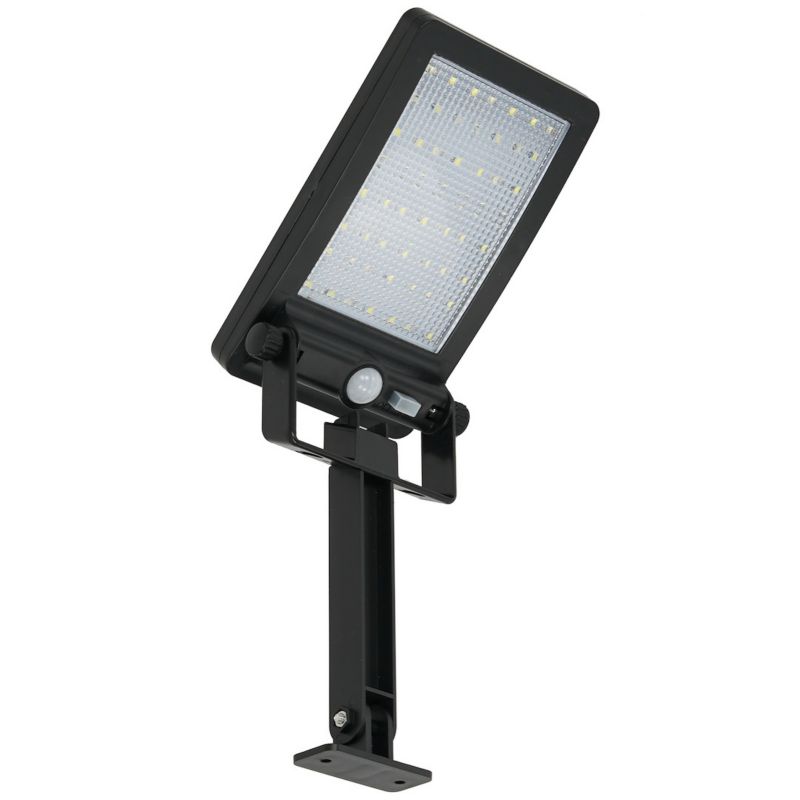 Kinkiet solarny Eko-Light czarny LED 1.2W 6500K 500lm IP44 wym: 34 x 11 x 4 cm tworzywo sztuczne - 1 szt.