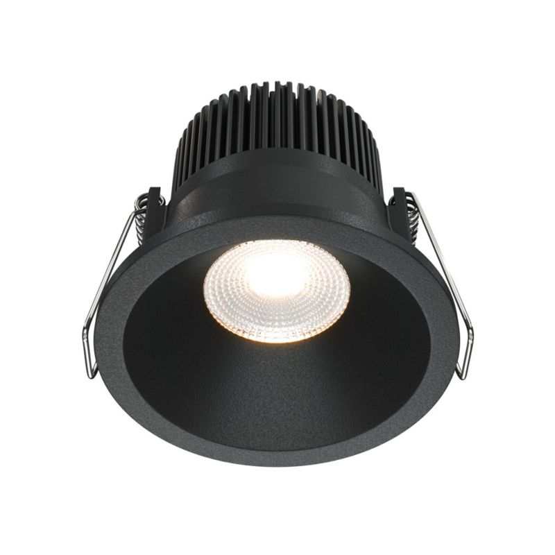 Oprawa sufitowa wpuszczana Maytoni Zoom łazienkowa czarna LED 6W 3000K 420lm IP65 wym: 6 x 6 x 6 cm okrągła - 1 szt.
