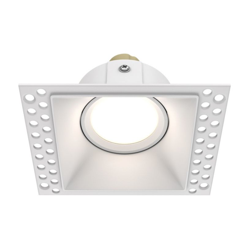 Oprawa sufitowa wpuszczana Maytoni Dot biała 1 x GU10 x 50W IP20 wym: 4,2 x 9 x 11,2 cm kwadratowa - 1 szt.