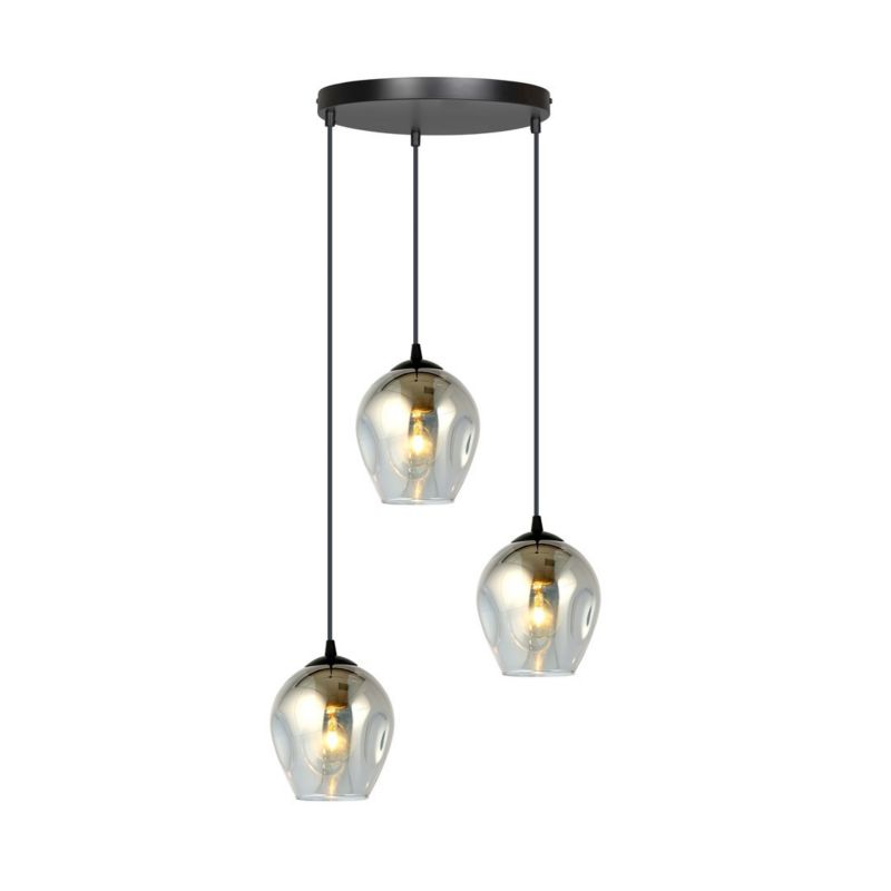 Lampa sufitowa wisząca Emibig Istar 7450 czarna-grafit 40 cm szerokości 3xE27 x 15W 1 szt.