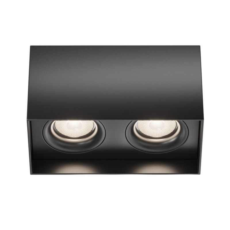 Lampa sufitowa Maytoni Slim czarna wym: 11,5 x 10 x 20 cm 2xGU10 x 50W 1 szt.