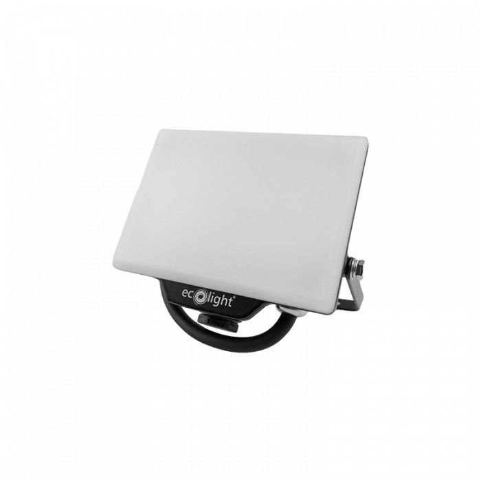 Naświetlacz LED Ecolight czarno-biały LED 20W 4000K 1800lm IP65 wym: 8,9 x 11,3 x 3,5 cm aluminium - 1 szt.