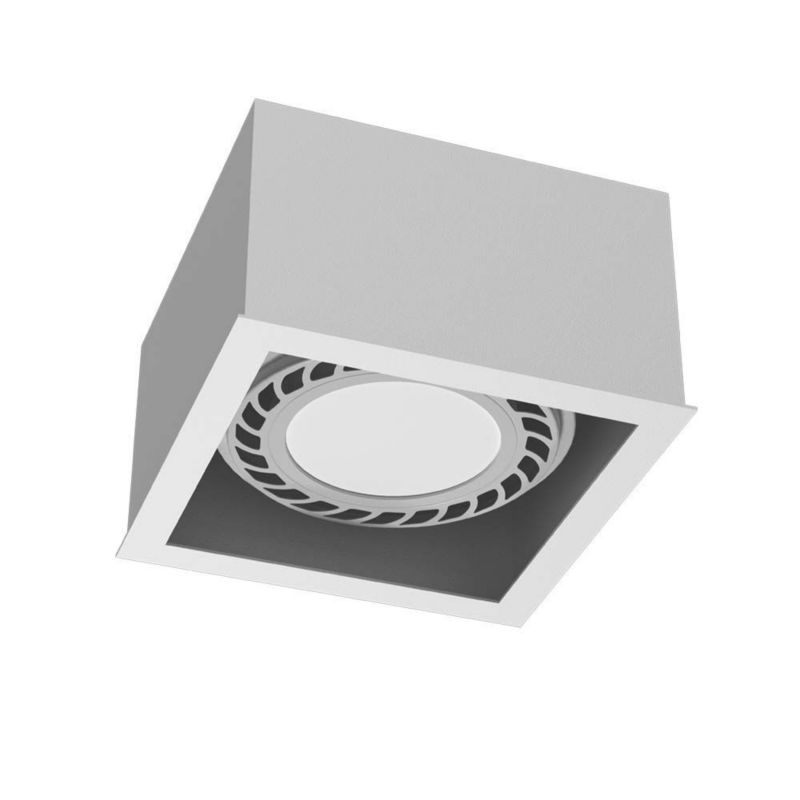 Spot oprawa sufitowa Brosline Cage biały 1 x GU10 x 18W IP20 wym: 8,5 x 13,5 x 13,5 cm - 1 szt.