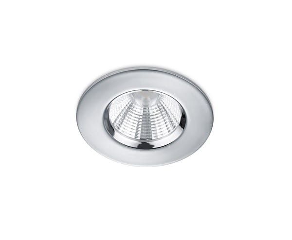 Oprawa sufitowa wpuszczana Trio Zagros łazienkowa srebrna LED 5.5W 3000K 345 lm IP65 wym: 5,4 x 8,5x8,5 cm okrągła - 1 szt.