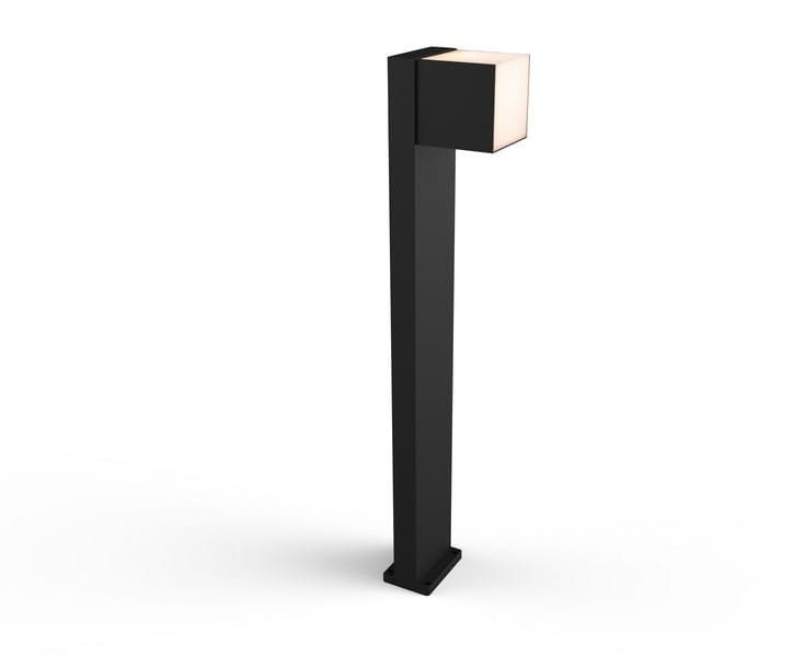 Lampa ogrodowa stojąca Lutec Cuba czarna LED 12W 3000K 600lm IP54 wym: 75 x 13,7 x 11 cm aluminium - 1 szt.