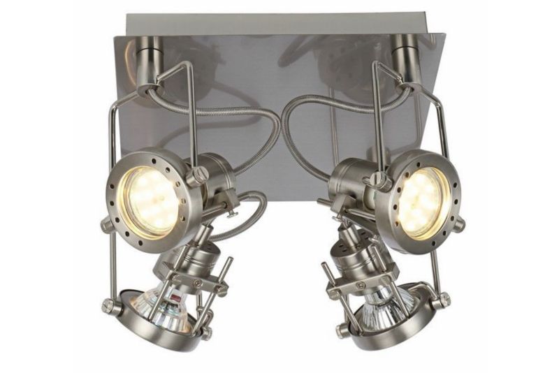 Lampa sufitowa wisząca Reality Fiji 2 0835 satyna industrialna 4xGU10 x 50W 1 szt.