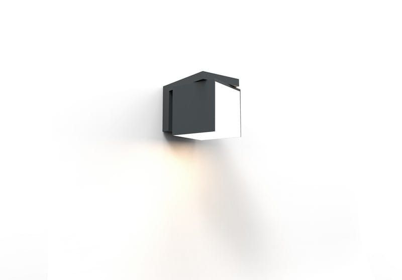 Kinkiet ścienny zewnętrzny Lutec Cuba antracyt LED 12W 4000K 600lm IP54 wym: 10 x 11,6 x 14,8 cm aluminium - 1 szt.