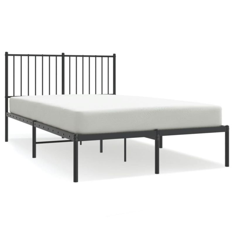 Łóżko metalowe WaszeMeble 120x190 cm czarna WM-350861 1 szt.
