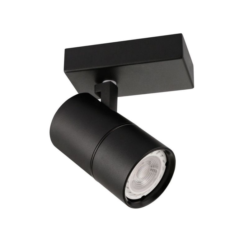 Kinkiet ścienny Italux Laconi czarny styl nowoczesny 1 x GU10 x 35W IP20 wym: 11,5 x 6,5 cm - 1 szt.