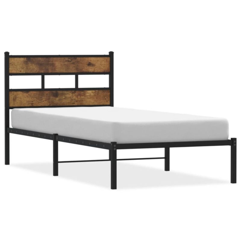 Łóżko metalowe WaszeMeble 100x200 cm dąb WM-4017048 1 szt.