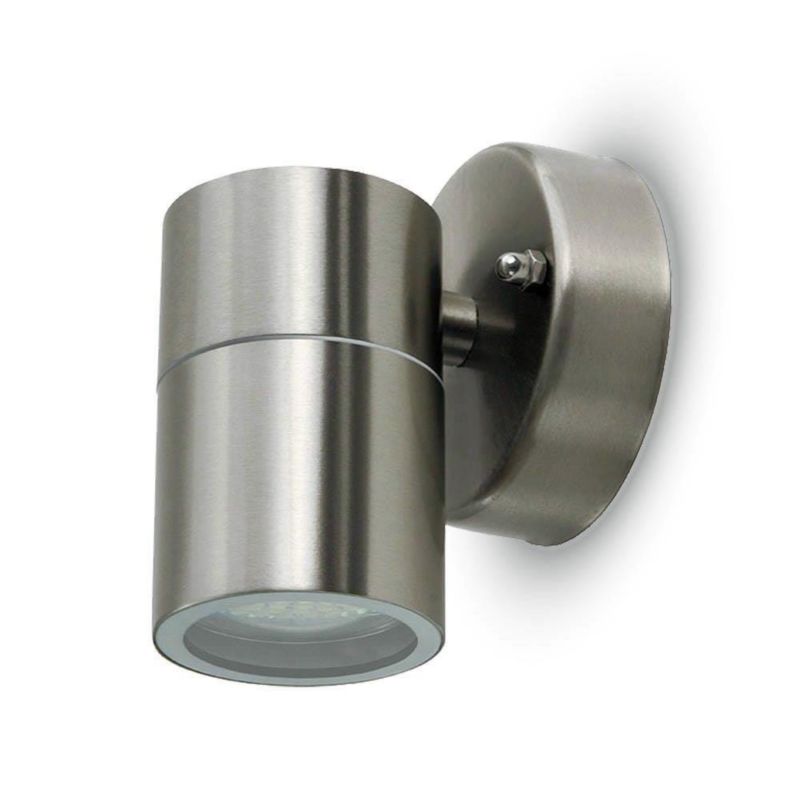 Kinkiet ścienny zewnętrzny V-TAC srebrny 1 x GU10 x IP44 wym: 8,5 x 9,3 x 11,8 cm - 1 szt.