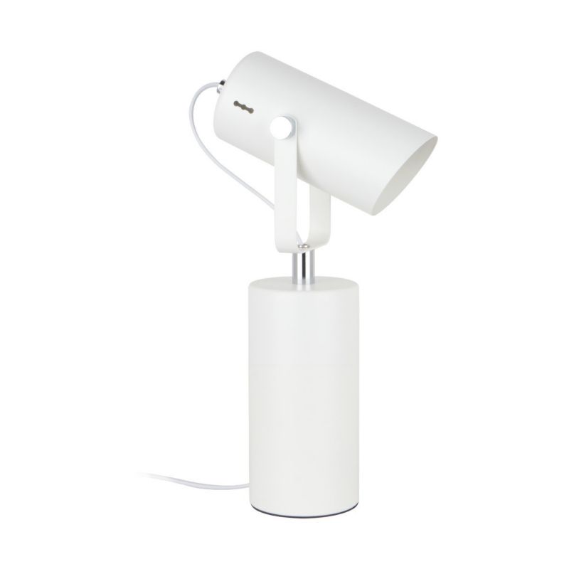 Lampka biurkowa Zuma Line Resi biały mat-chromowana 1 x E27 x 40W IP20 wym: 40 x 11.3 x 19.5 cm metal - 1 szt.