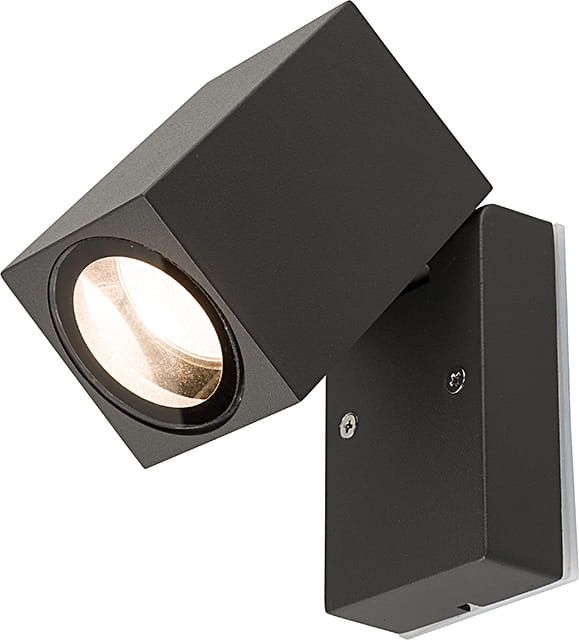 Kinkiet ścienny zewnętrzny Nowodvorski Lighting Primm grafit 1 x GU10 x 10W IP54 wym: 10 x 6,5 x 11,5 cm - 1 szt.