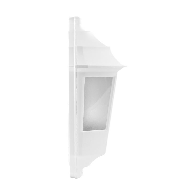 Kinkiet ścienny zewnętrzny Struhm Begonya4 biały 1 x E27 x IP44 wym: 33,6 x 18 x 11 cm - 1 szt.