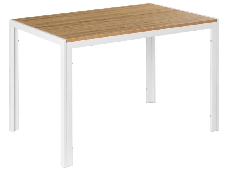 Stół do jadalni Mann Jasny brąz/ biały 120 cm 70 cm 1 szt.