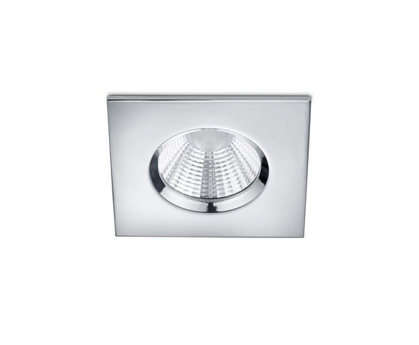 Oprawa sufitowa wpuszczana Trio Zagros łazienkowa srebrna LED 5.5W 3000K 345 lm IP65 wym: 5,4 x 8,5 x 8,5 cm kwadratowa - 1 szt.