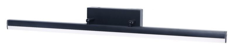 Kinkiet ścienny Rabalux Evan czarny matowy-biały nad lustro LED 12W 4000K 1300lm IP44 wym: 6,5 x 49 x 10,5 cm - 1 szt.