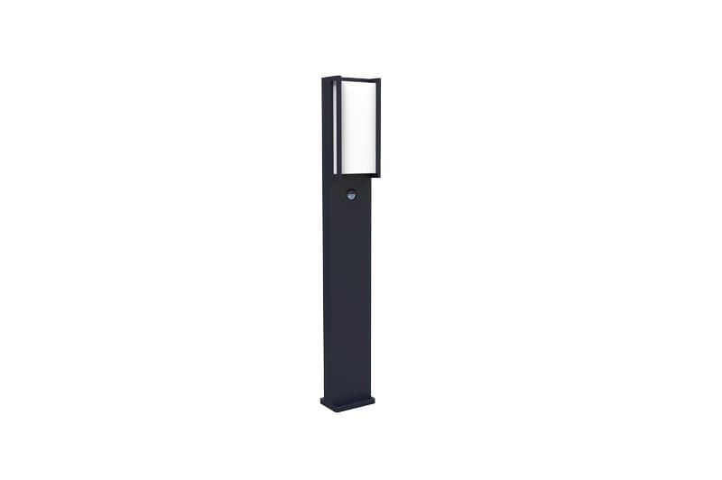 Lampa ogrodowa stojąca Lutec Qubo antracyt LED 16W 3000K 1000lm czujnik IP54 wym: 75 x 11 x 9,3 cm aluminium - 1 szt.