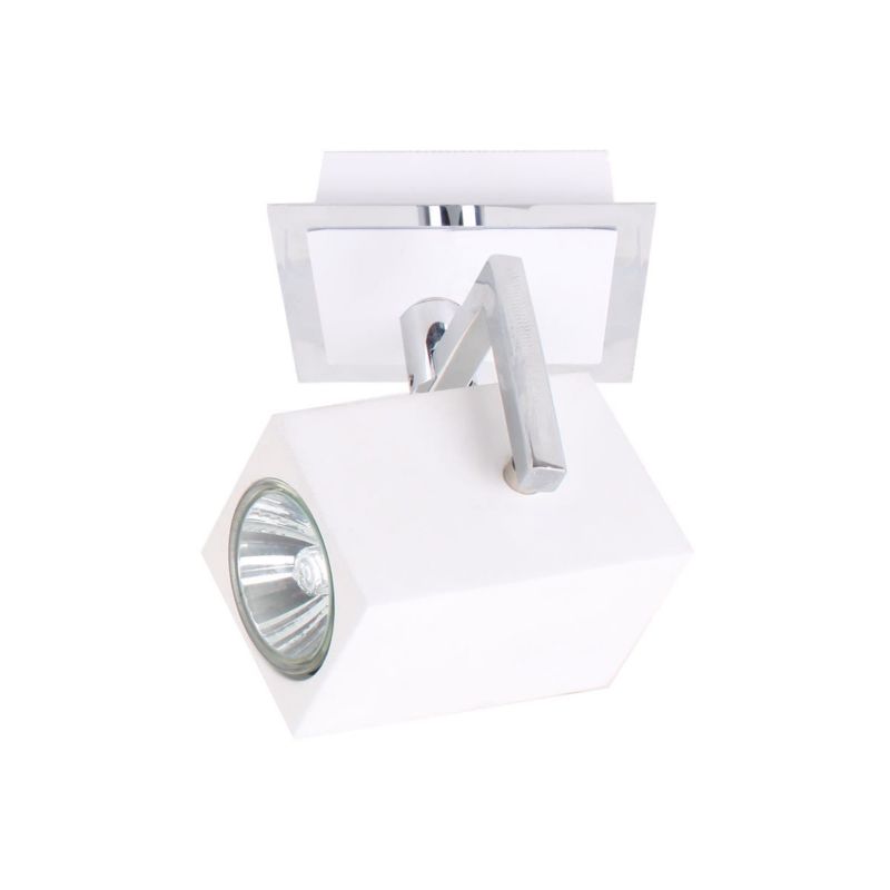 Kinkiet ścienny Italux Mateo biały 1 x GU10 x 35W IP20 wym: 10 x 11 cm - 1 szt.