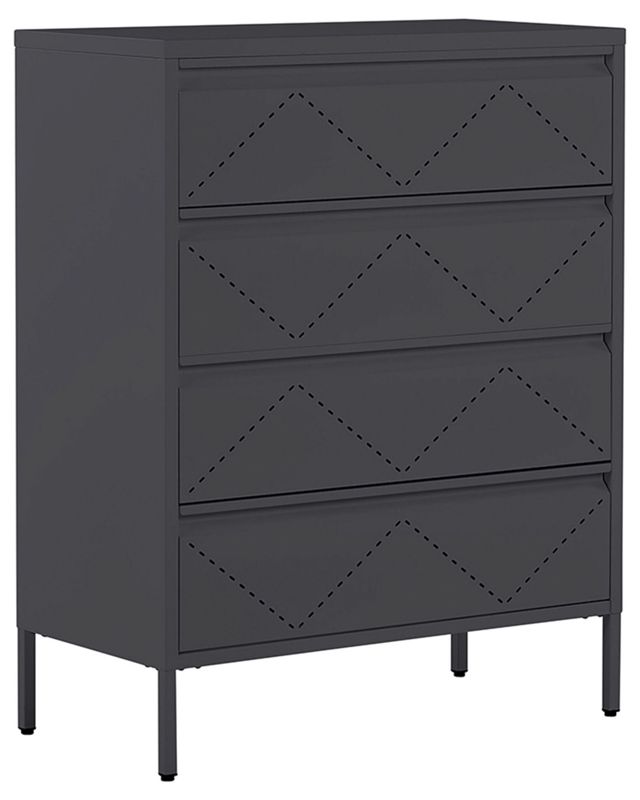 Komoda z szufladami Matana Metal Czarny 1 szt.