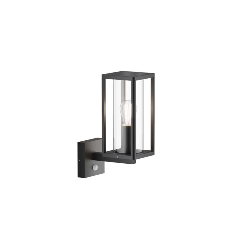 Kinkiet zewnętrzny z czujnikiem Maytoni Cell grafitowy 1 x E27 x 15W IP65 wym: 31 x 11,5 x 20,2 cm - 1 szt.