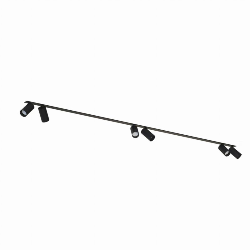 Oprawa wpuszczana Nowodvorski Lighting Mono Surface czarna ruchoma 6 x GU10 x 10W IP20 wym: 11 x 20 x 214 cm Listwa - 1 szt.