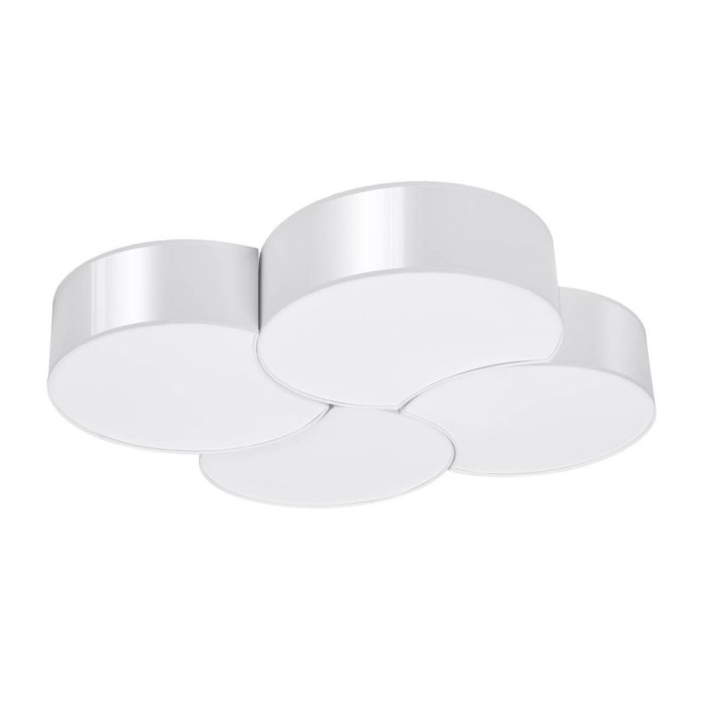 Plafon sufitowy Sollux Lighting Circle biały 8 x E27 x 15W IP20 wym: 11,5 x 78 x 71,5 cm - 1 szt.