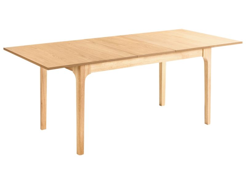 Stół do jadalni rozkładany Delmas Jesion jasny 160/200 cm 90 cm 1 szt.