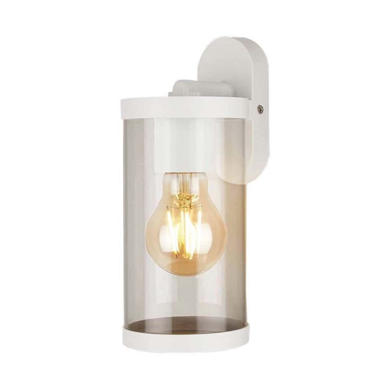 Kinkiet ścienny zewnętrzny V-TAC biały 1 x E27 x 10W IP44 wym: 23,4 x 9,3 x 11,6 cm - 1 szt.