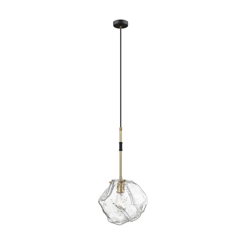 Lampa wisząca Zuma Line Rock czarny matowa-złota-przezroczysty wym: 173 x 30 x 26 cm 1xE27 x 40W 1 szt.