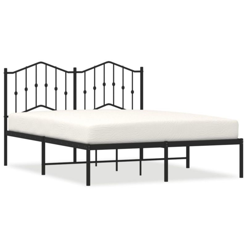 Łóżko metalowe WaszeMeble 140x200 cm czarna WM-373790 1 szt.