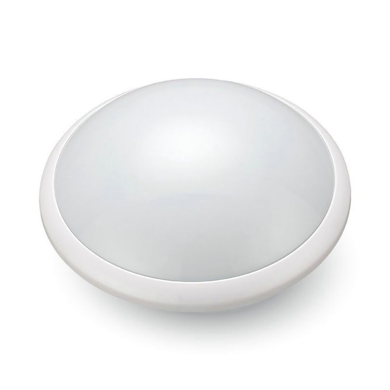 Plafon sufitowy nowoczesny V-TAC biały 1 x E27 x IP44 wym: 9,6 x 29,6 x 29,6 cm - 1 szt.