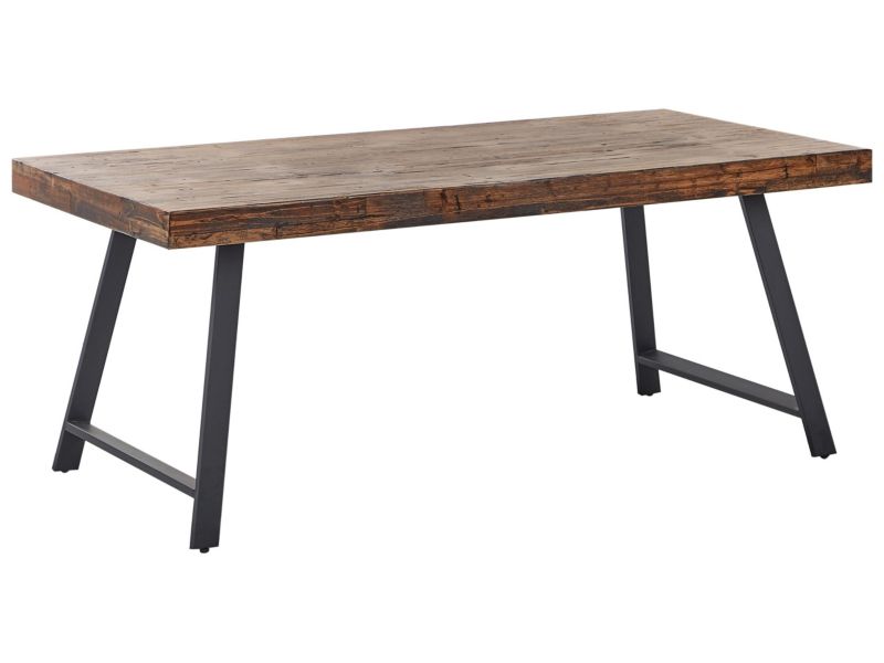 Stół do jadalni Warton Ciemnobrązowy 180 cm 90 cm Drewno sosnowe 1 szt.