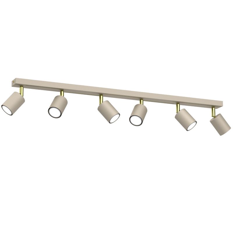 Spot sufitowy Luminex Striper kremowo-złoty połysk 6 x GU10 x 8W IP20 wym: 14,5 x 80 x 5,5 cm - 1 szt.