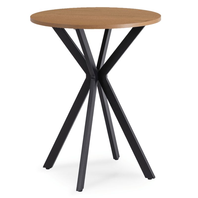 Stół Okrągły Lauren 60 cm Mebel Elite Do Kuchni Jadalni Dąb Złoty 1 szt