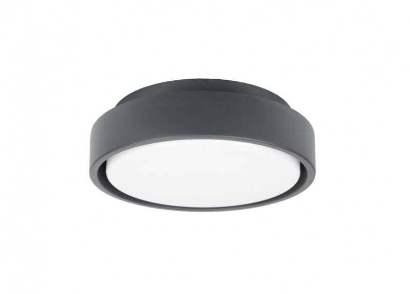 Lampa sufitowa zewnętrzna SU-MA Beni ciemnoszara LED 18W 4000K 968lm IP65 wym: 6 x 20 x 20 cm - 1 szt.