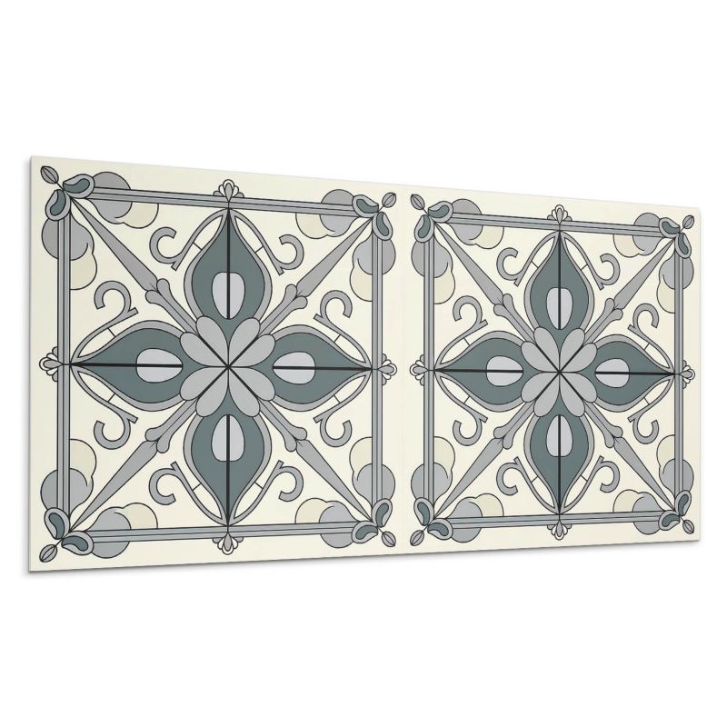 Kafelki samoprzylepne Wallfluent 60x30 cm Ornamentalny wzór kwiatów 6 szt.