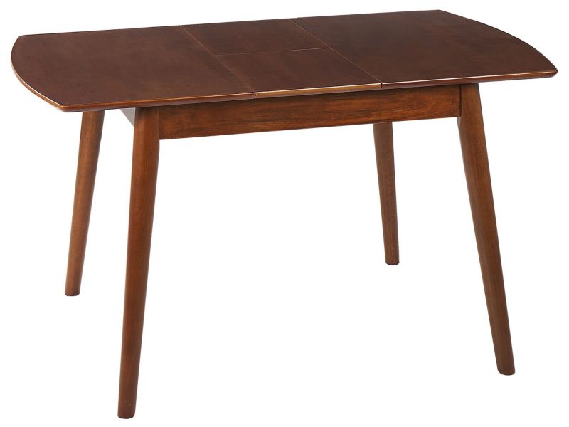 Stół do jadalni rozkładany Toms Ciemnobrązowy 100/130 cm 80 cm Drewno 1 szt.