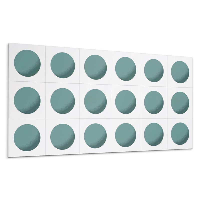 Kafelki samoprzylepne Wallfluent 60x30 cm Siatkowe kształty z okręgami 6 szt.