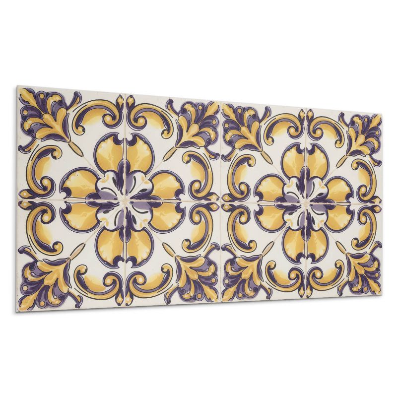 Kafelki samoprzylepne Wallfluent 60x30 cm Motyw kwiatowy w stylu artystycznym 6 szt.