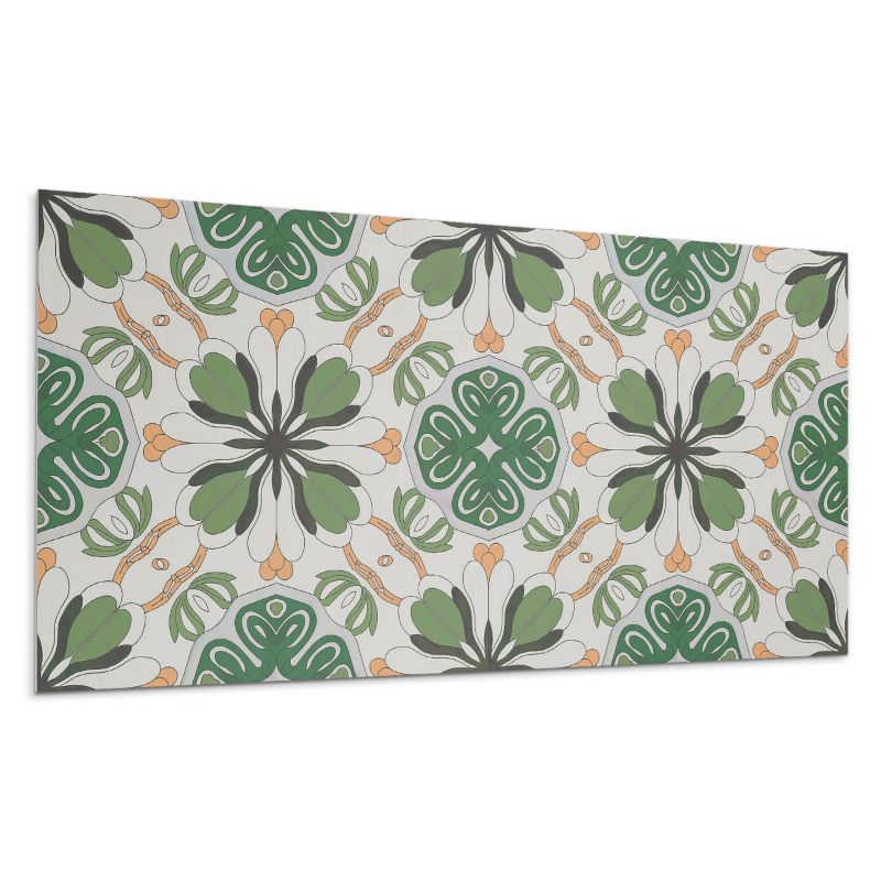 Kafelki samoprzylepne Wallfluent 60x30 cm Symetryczny motyw kwiatowy 6 szt.