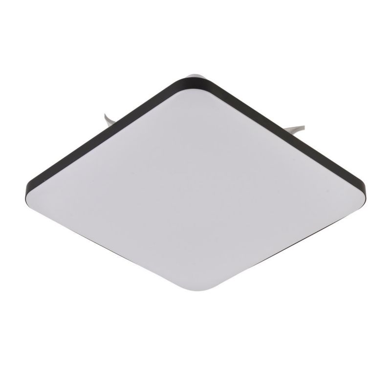 Plafon sufitowy lampa Light Prestige czarno-biały LED 18W 4000K kwadratowy IP20 wym: 6,5 x 33 x 33 cm metal - 1 szt.
