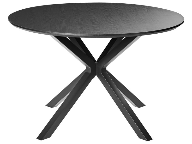 Stół do jadalni Fitzroy Czarny 120 cm 1 szt.